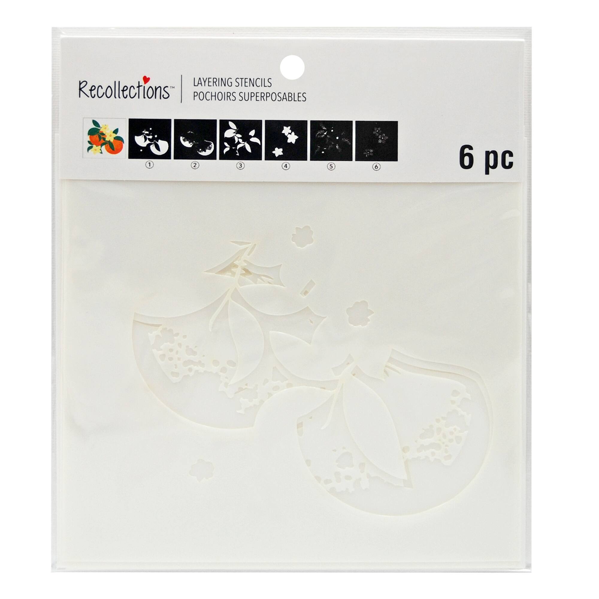 Citrus Fruits & Flowers Layering Stencils by Recollections™